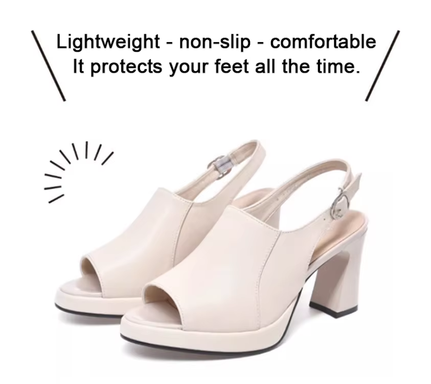 Bequeme Sandalen mit mittlerem Absatz – Für empfindliche Füße und einen stylischen Look