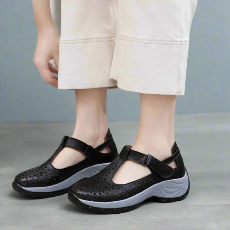 Atmungsaktive Komfortschuhe für Damen – Sneaker-Stil trifft Sandalenkomfort