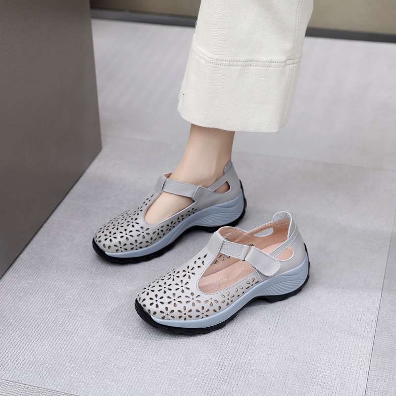 Atmungsaktive Komfortschuhe für Damen – Sneaker-Stil trifft Sandalenkomfort