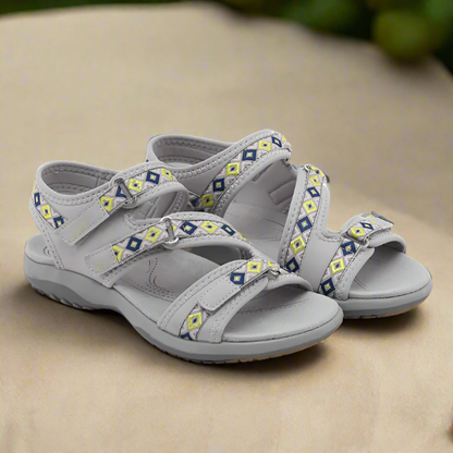 Bequeme Damen-Sandalen mit Fersenriemen – Ideal für längere Spaziergänge