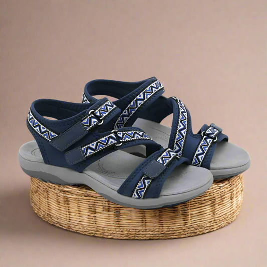 Bequeme Damen-Sandalen mit Fersenriemen – Ideal für längere Spaziergänge