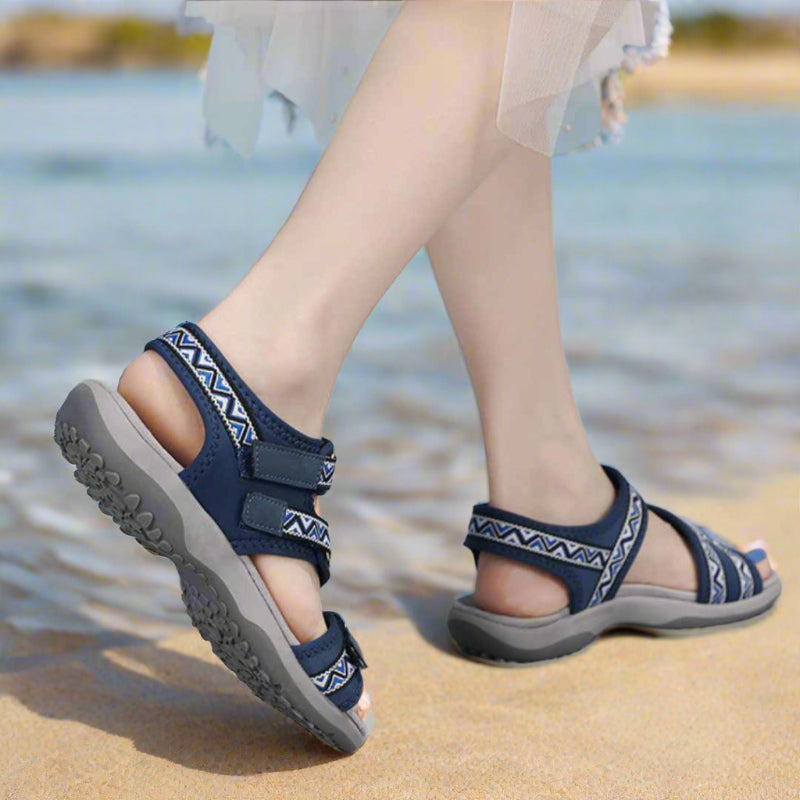 Bequeme Damen-Sandalen mit Fersenriemen – Ideal für längere Spaziergänge