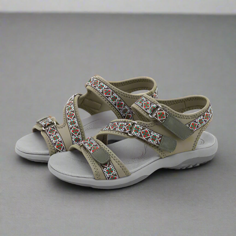 Bequeme Damen-Sandalen mit Fersenriemen – Ideal für längere Spaziergänge