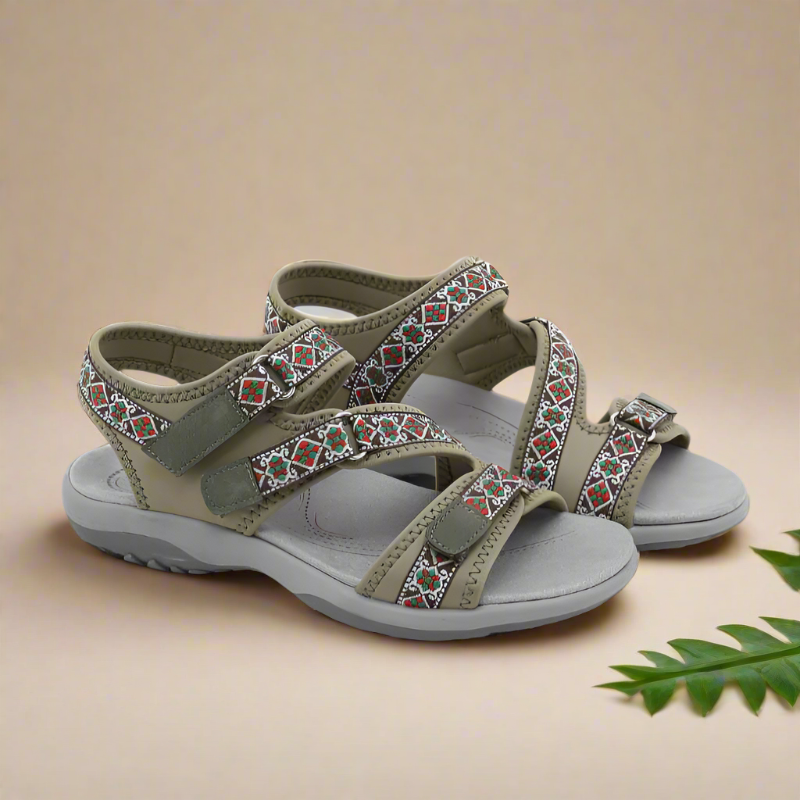 Bequeme Damen-Sandalen mit Fersenriemen – Ideal für längere Spaziergänge