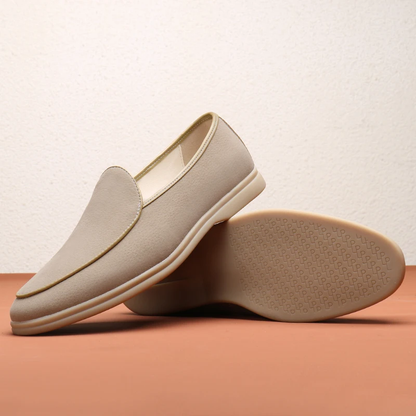 Slip-On-Loafer aus Wildleder mit gepolsterter Gummisohle