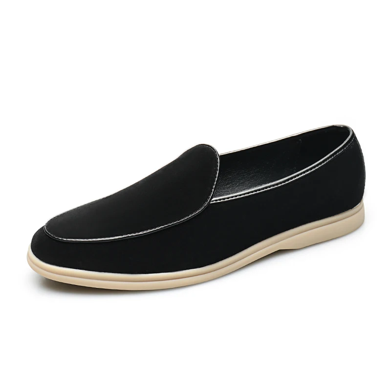 Slip-On-Loafer aus Wildleder mit gepolsterter Gummisohle