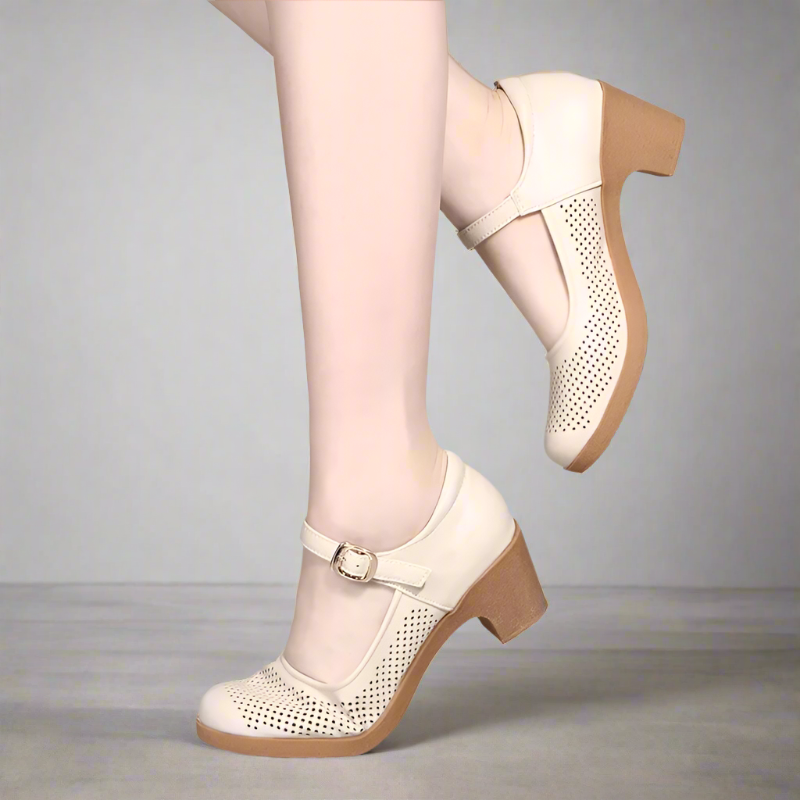 Women's Sandals Block Heel Black Breathable Comfort