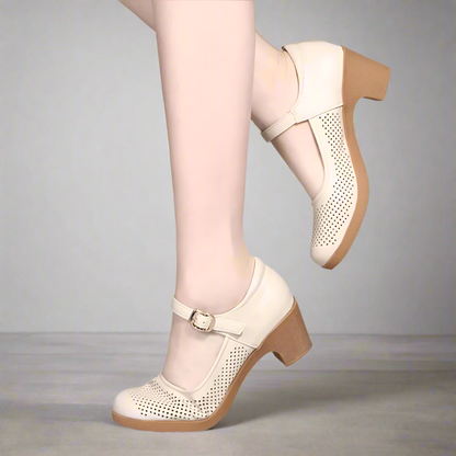 Women's Sandals Block Heel Black Breathable Comfort
