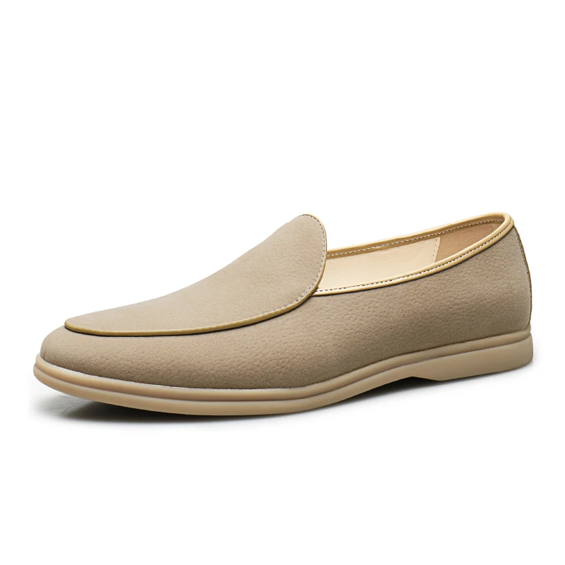 Slip-On-Loafer aus Wildleder mit gepolsterter Gummisohle