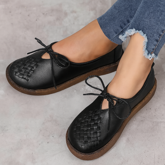 Bequeme Damen Slipper im Ethno-Stil aus Echtleder