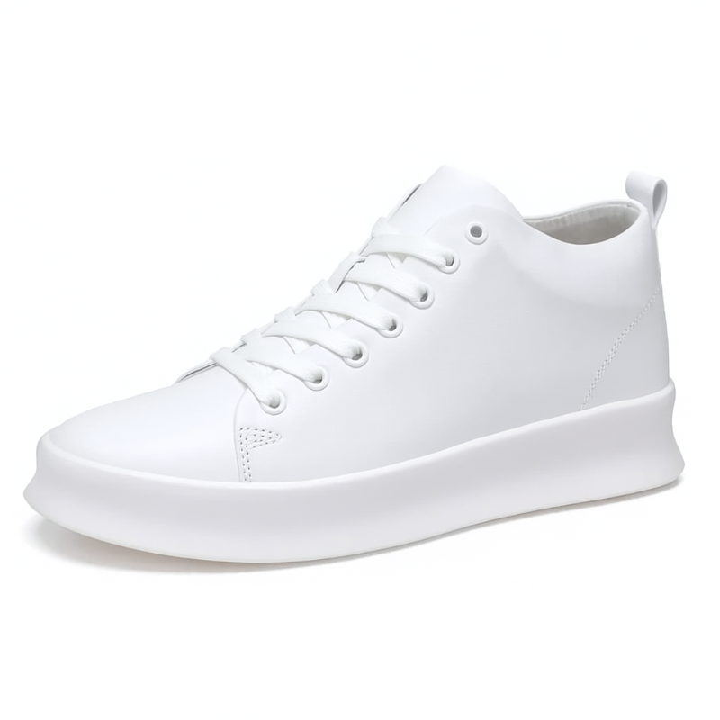 Stylish unisex sneakers with 8 cm elevation, black
