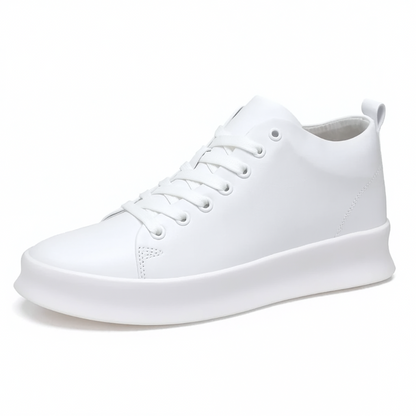 Stylish unisex sneakers with 8 cm elevation, black