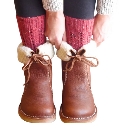Bequeme Damen-Winterstiefel mit Wollfutter – Für warme & entspannte Füße