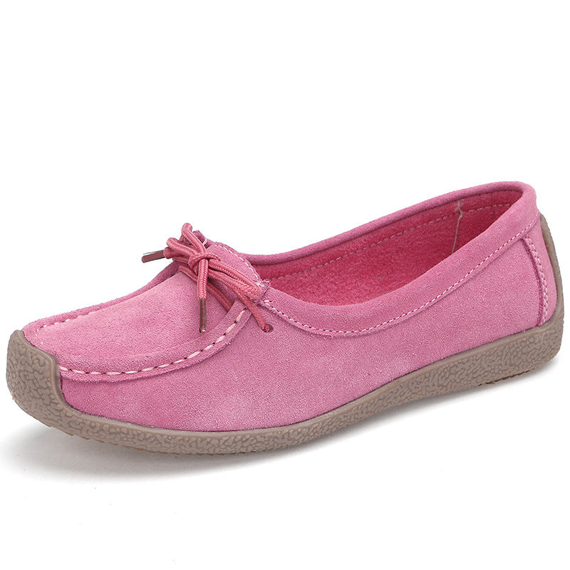 Damen Ballerinas Marineblau Bequeme Sohle Alltagstauglich