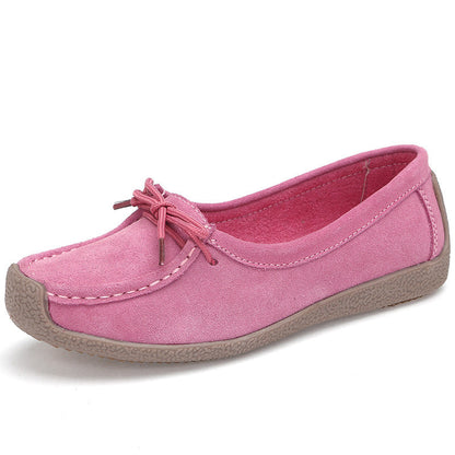 Damen Ballerinas Marineblau Bequeme Sohle Alltagstauglich