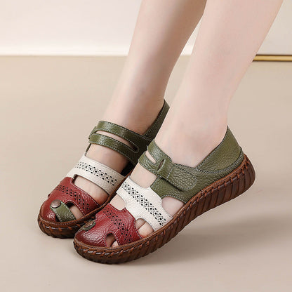 Bequeme Damenschuhe mit Weicher Sohle und runder Zehenform