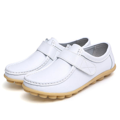 Orthopädische Lederloafer Damen Mit Klettverschluss