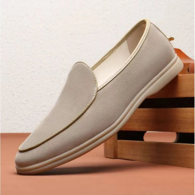 Slip-On-Loafer aus Wildleder mit gepolsterter Gummisohle