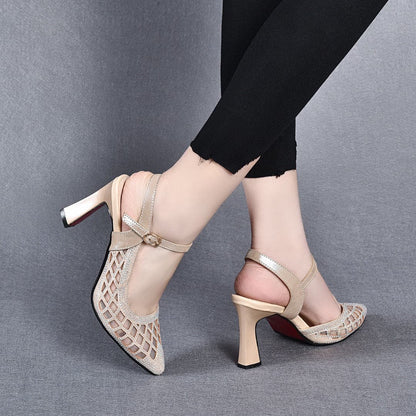 Damen-Absatzschuhe mit orthopädischer Sohle & modischen Riemchen