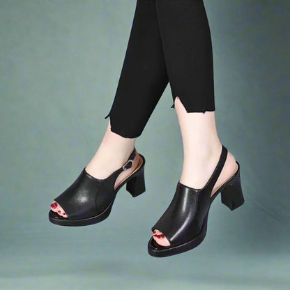 Bequeme Sandalen mit mittlerem Absatz – Für empfindliche Füße und einen stylischen Look