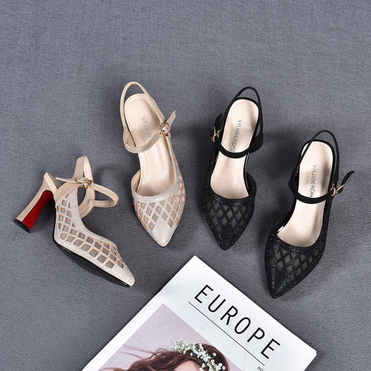 Damen-Absatzschuhe mit orthopädischer Sohle & modischen Riemchen