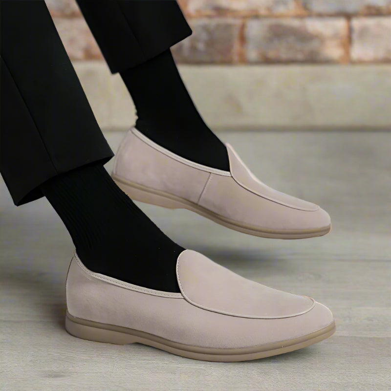 Slip-On-Loafer aus Wildleder mit gepolsterter Gummisohle
