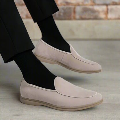 Slip-On-Loafer aus Wildleder mit gepolsterter Gummisohle