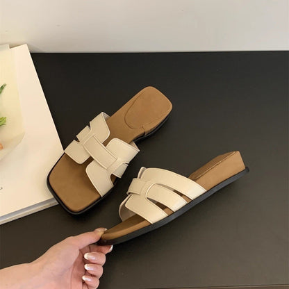 Damen Sandalen mit eckiger Spitze im French Chic Stil