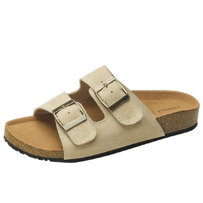 Bequeme Sandalen mit Schnalle für Damen