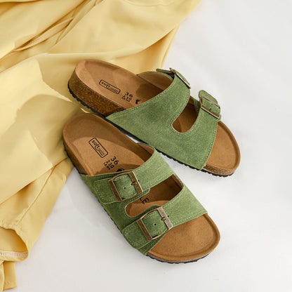 Bequeme Sandalen mit Schnalle für Damen