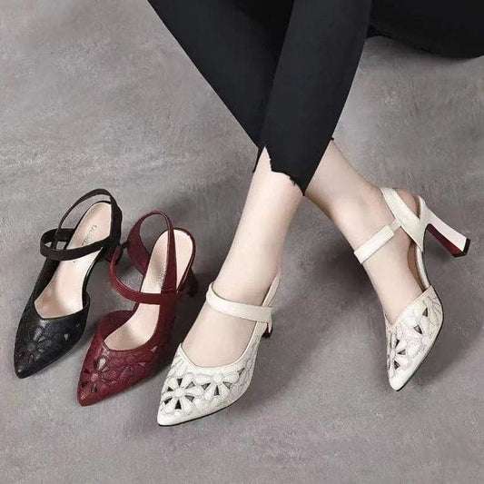 Elegante Absatzschuhe mit Hollow-Details für empfindliche Füße