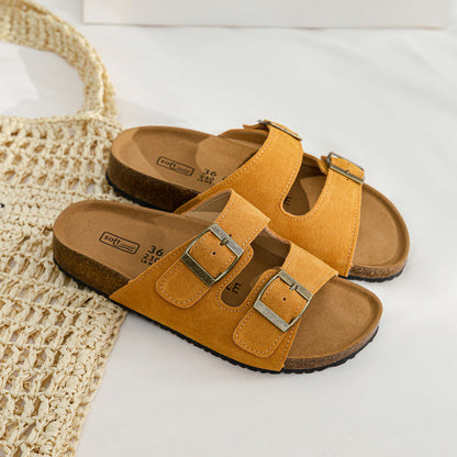 Bequeme Sandalen mit Schnalle für Damen