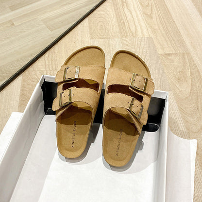 Bequeme Sandalen mit Schnalle für Damen