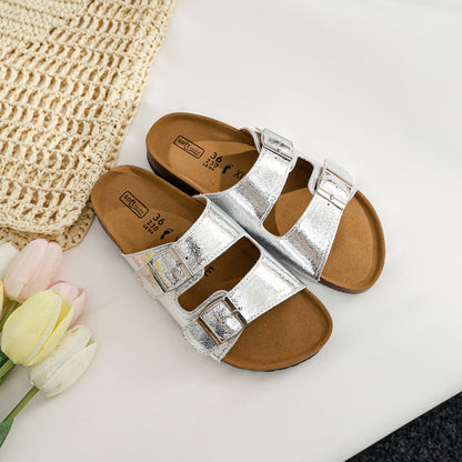Bequeme Sandalen mit Schnalle für Damen