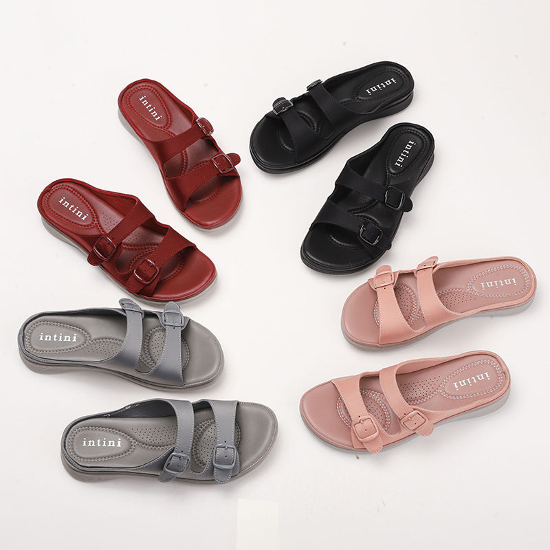 Weiche Sommer-Pantoletten für Damen