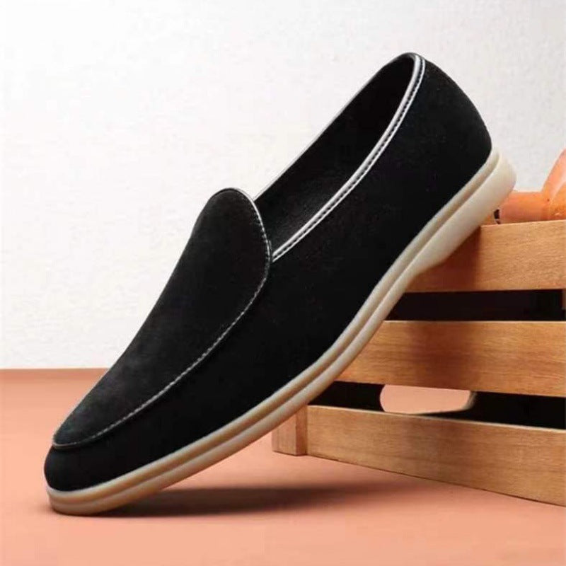 Slip-On-Loafer aus Wildleder mit gepolsterter Gummisohle