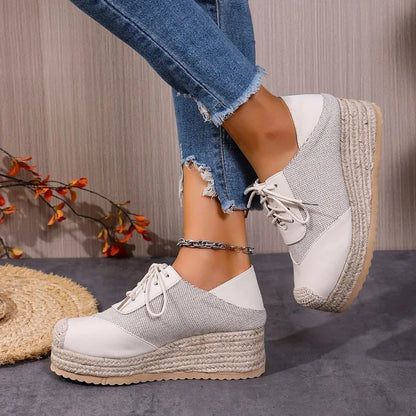 Orthopädische Damen-Sneaker im Espadrilles-Stil