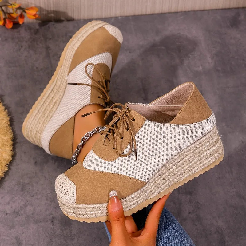 Orthopädische Damen-Sneaker im Espadrilles-Stil