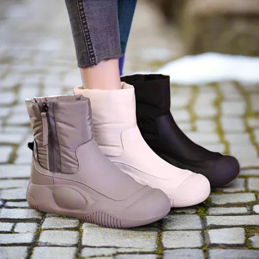 Trendige Schnee-Boots für Damen – Mit dicker Plattform & rutschfester Sohle