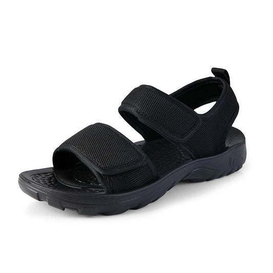 Adjustable Everyday Sandals With Walking Comfort Black